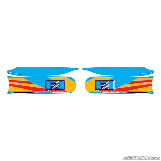 FA Alonso Replica Set Of Sidepods Sticker (2012)