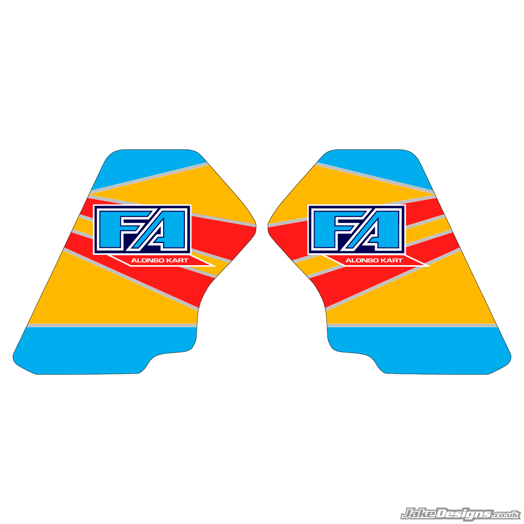 FA Alonso Replica Tank Sticker Kit (2013)