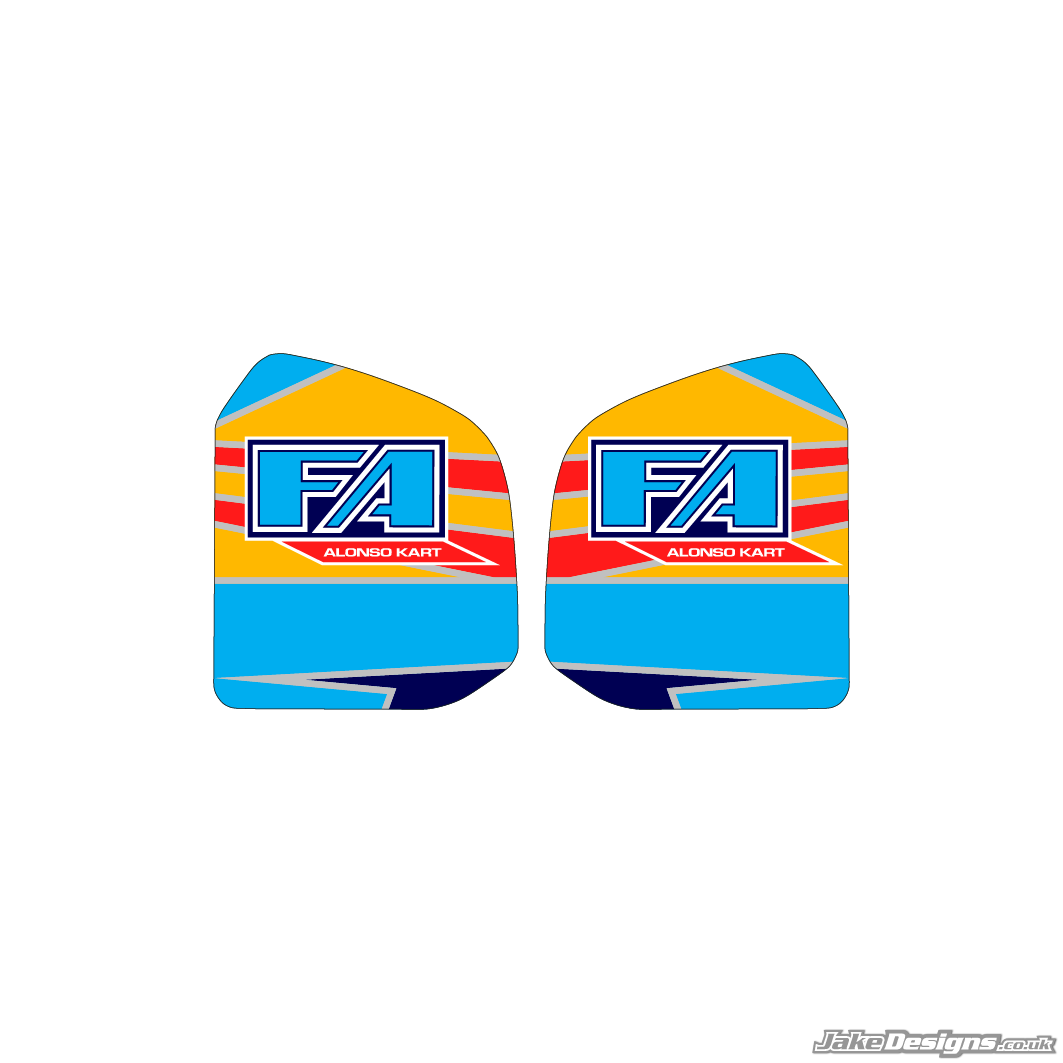 FA Alonso Replica Tank Sticker Kit (2013)