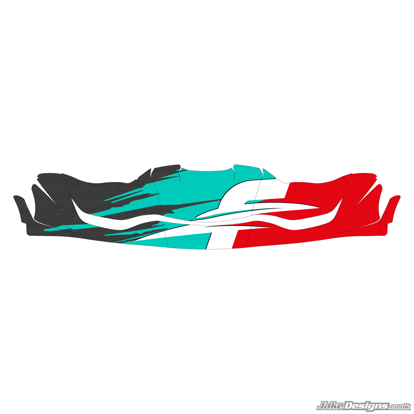 FK (Formula K) Racing Replica Nosecone Sticker (2025)
