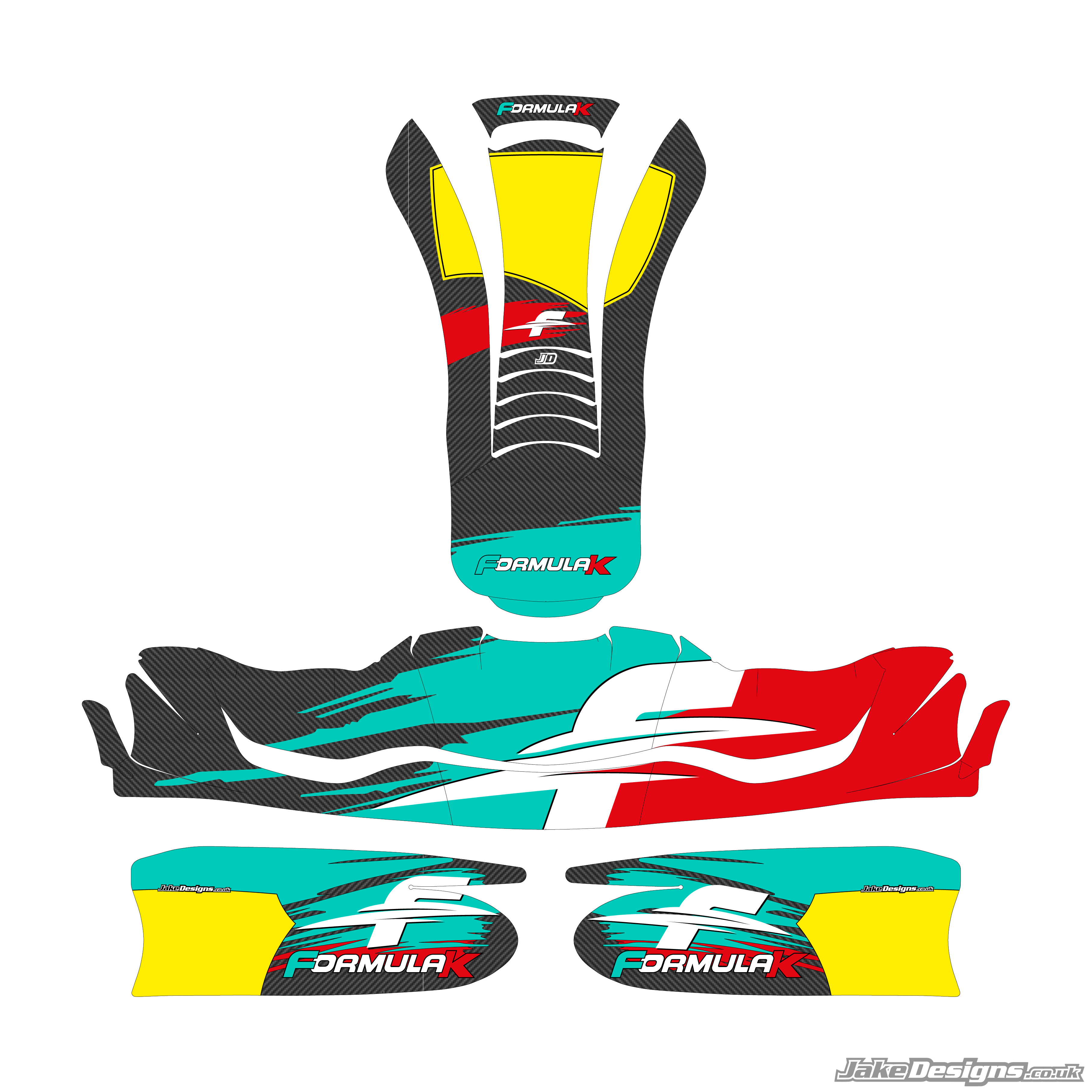 FK (Formula K) Racing Replica Sticker Kit (2025) – JakeDesigns Graphics