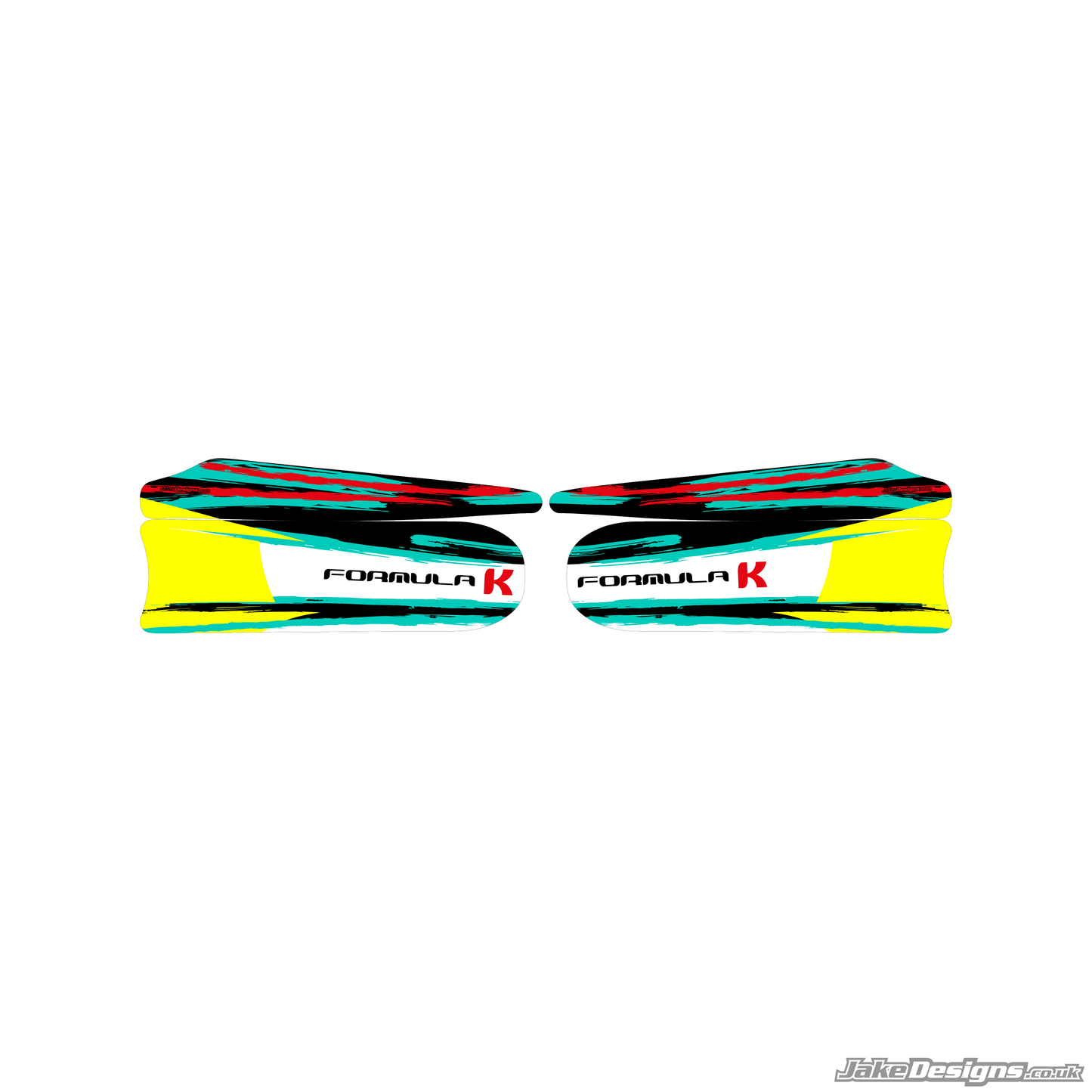FK (Formula K) Racing Replica Set Of Sidepods Sticker (2022)