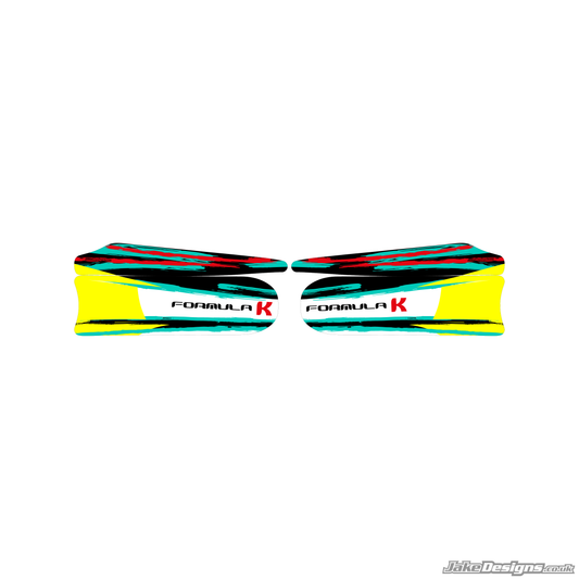 FK (Formula K) Racing Replica Set Of Sidepods Sticker (2022)