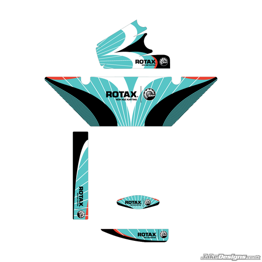 Formula K Replica (European) Rotax Max Radiator Stickers