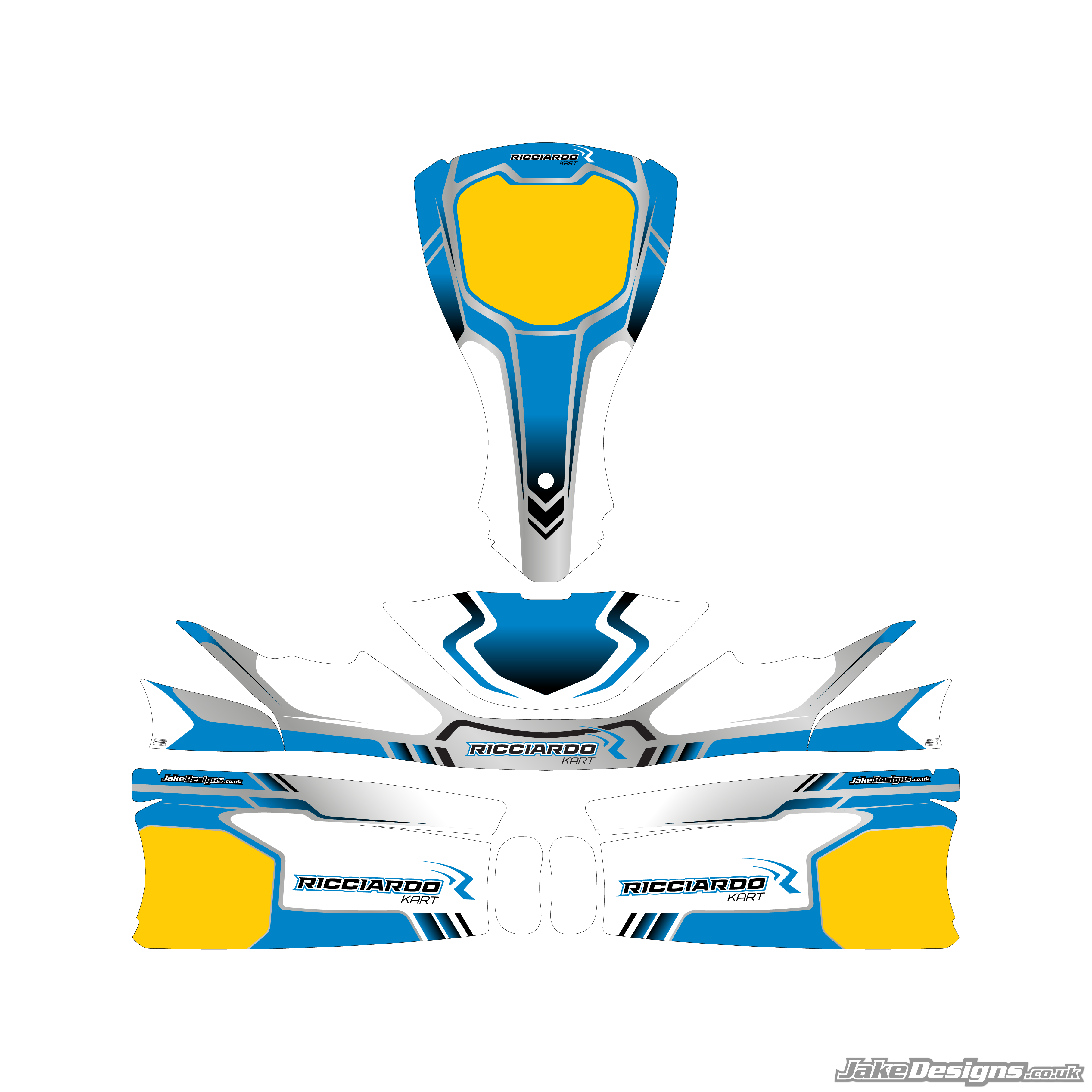 Ricciardo Replica Sticker Kit – JakeDesigns Graphics