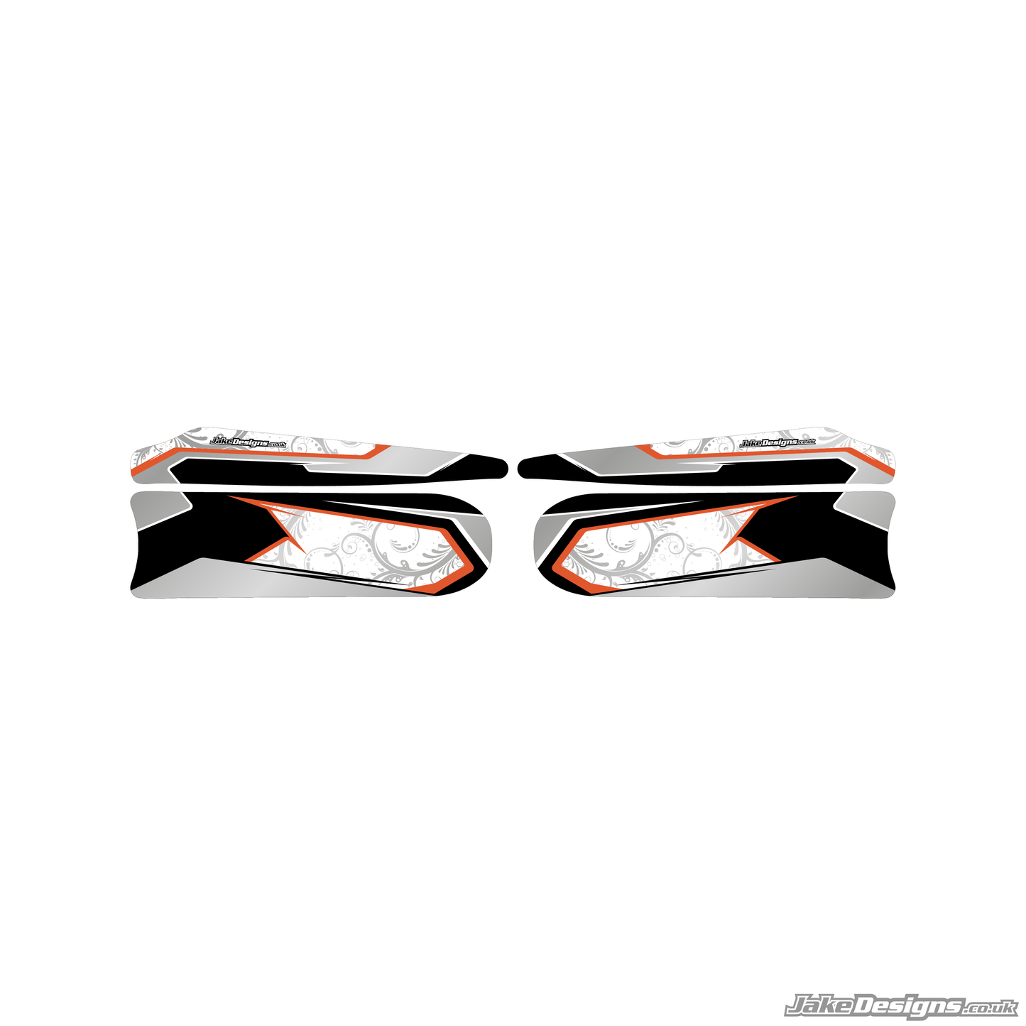 Floral Style Custom Set Of Sidepods Sticker