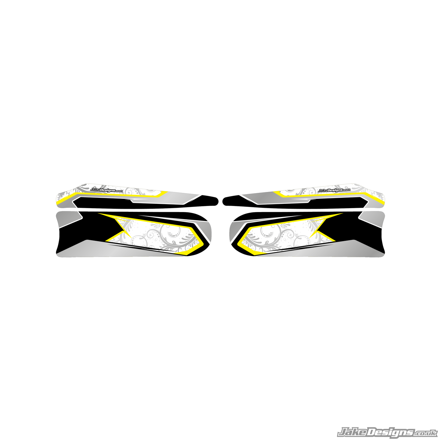 Floral Style Custom Set Of Sidepods Sticker