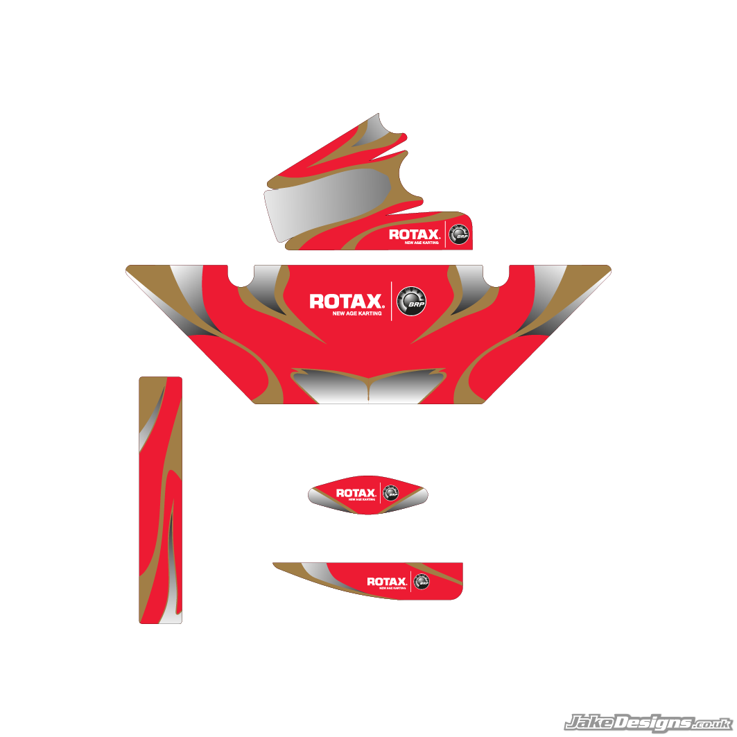Gillard Replica (European) Rotax Max Radiator Stickers – JakeDesigns ...