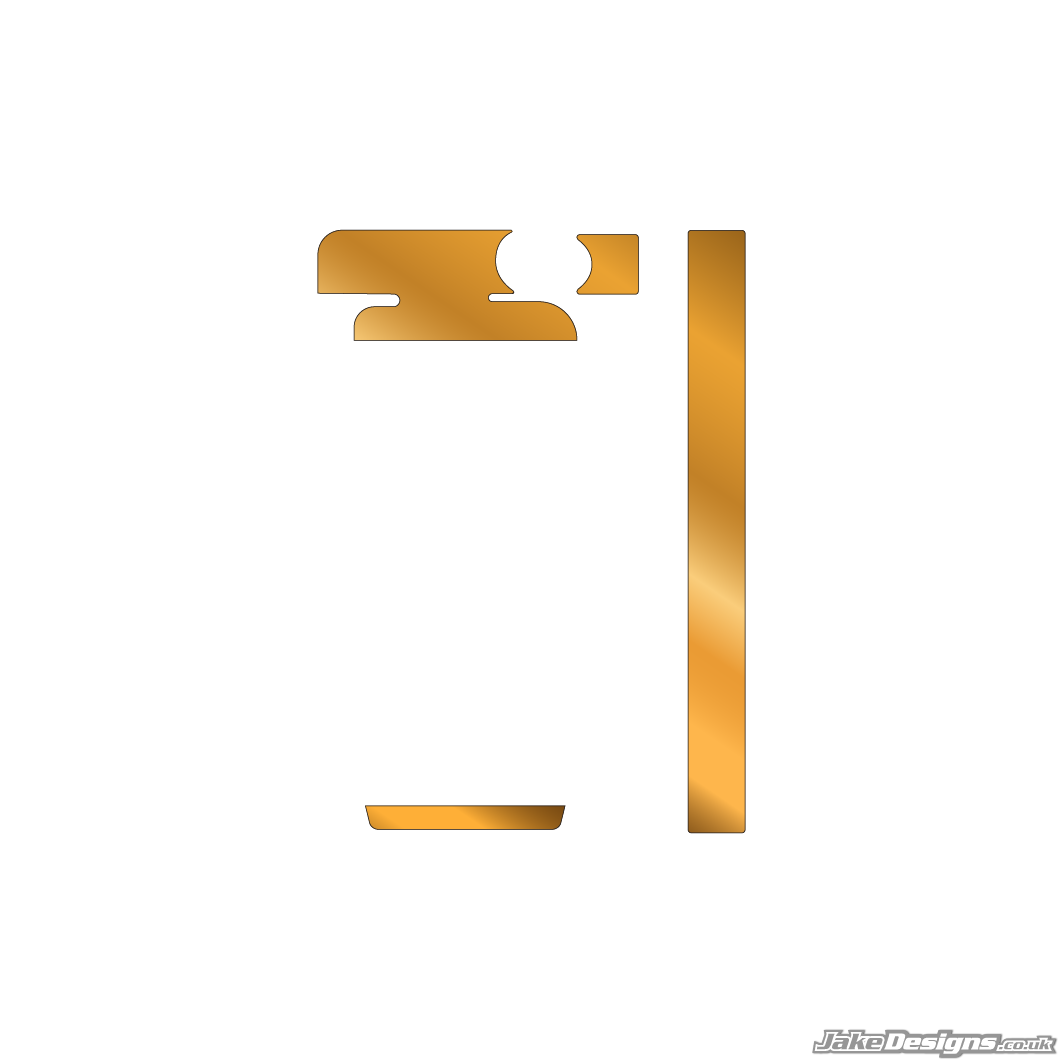 Chrome Style IAME Mini / Waterswift Radiator Sticker Kit