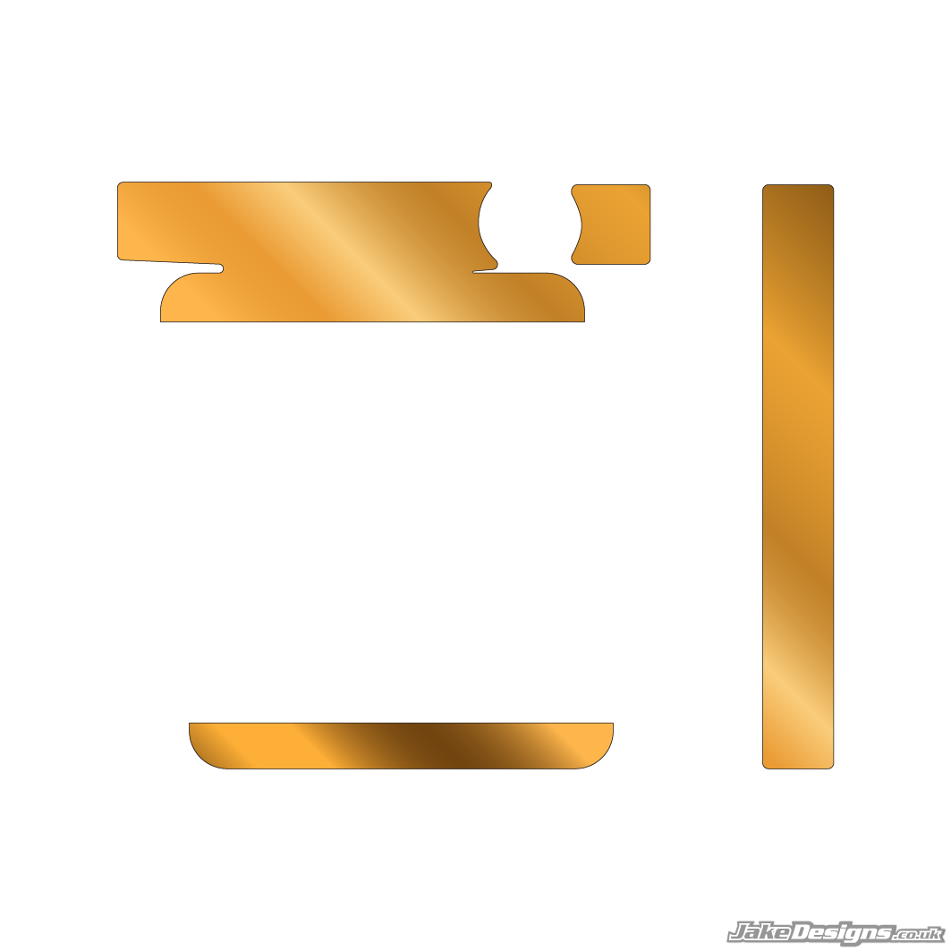 Chrome Style IAME Big / X30 Radiator Sticker Kit