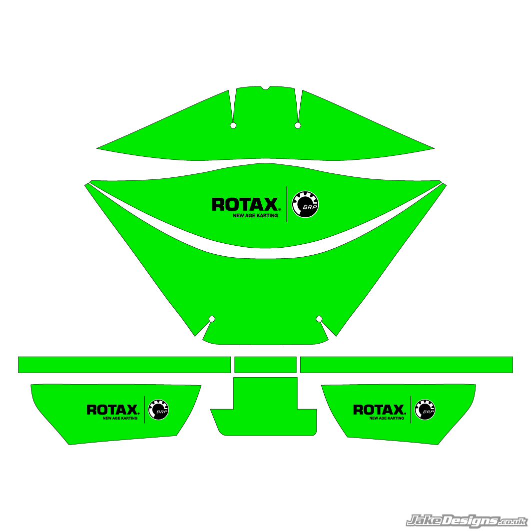 Fluorescent Style Rotax Airbox Sticker Kit