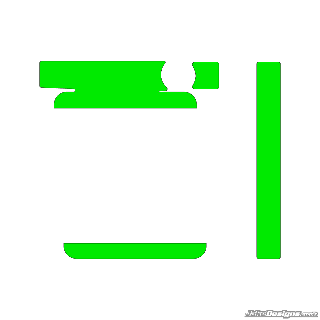 Fluorescent Style IAME Big / X30 Radiator Sticker Kit