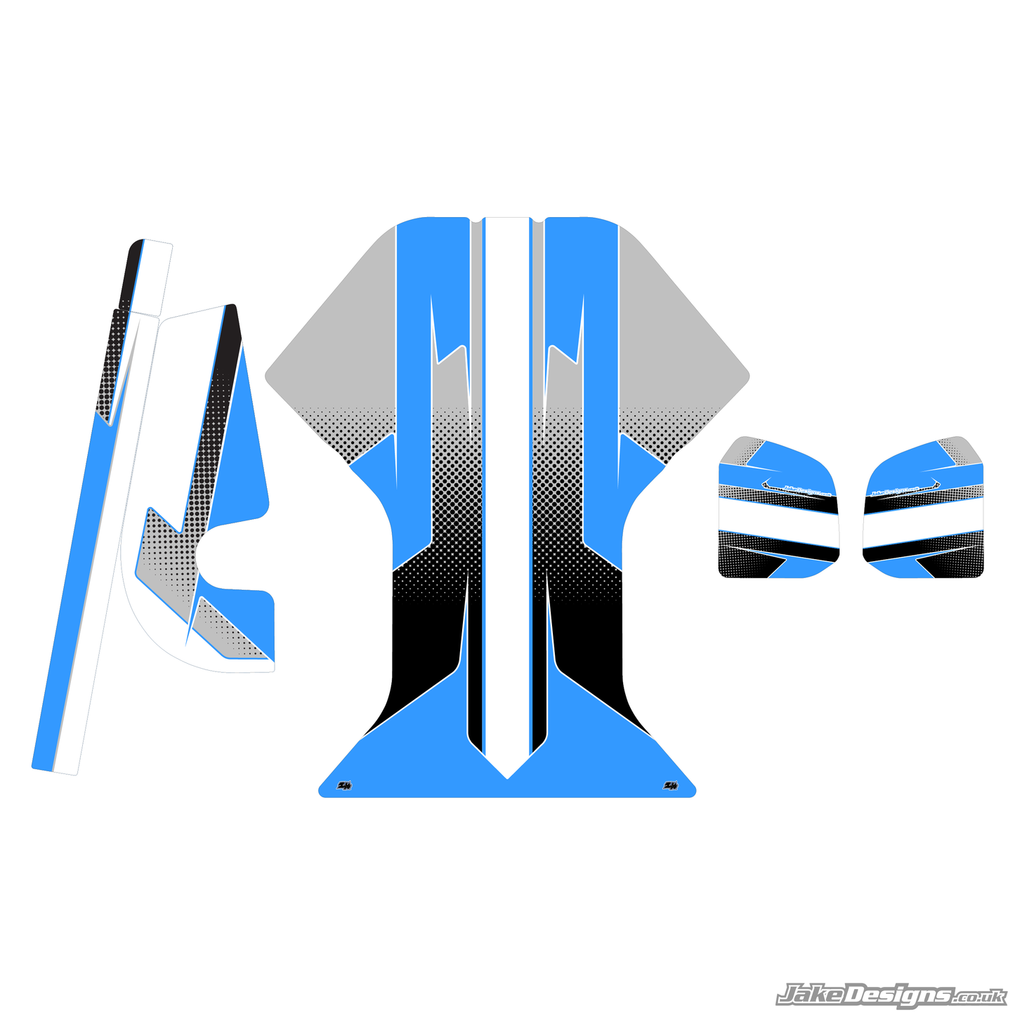 Halftone Style Custom Bundle Sticker Kit