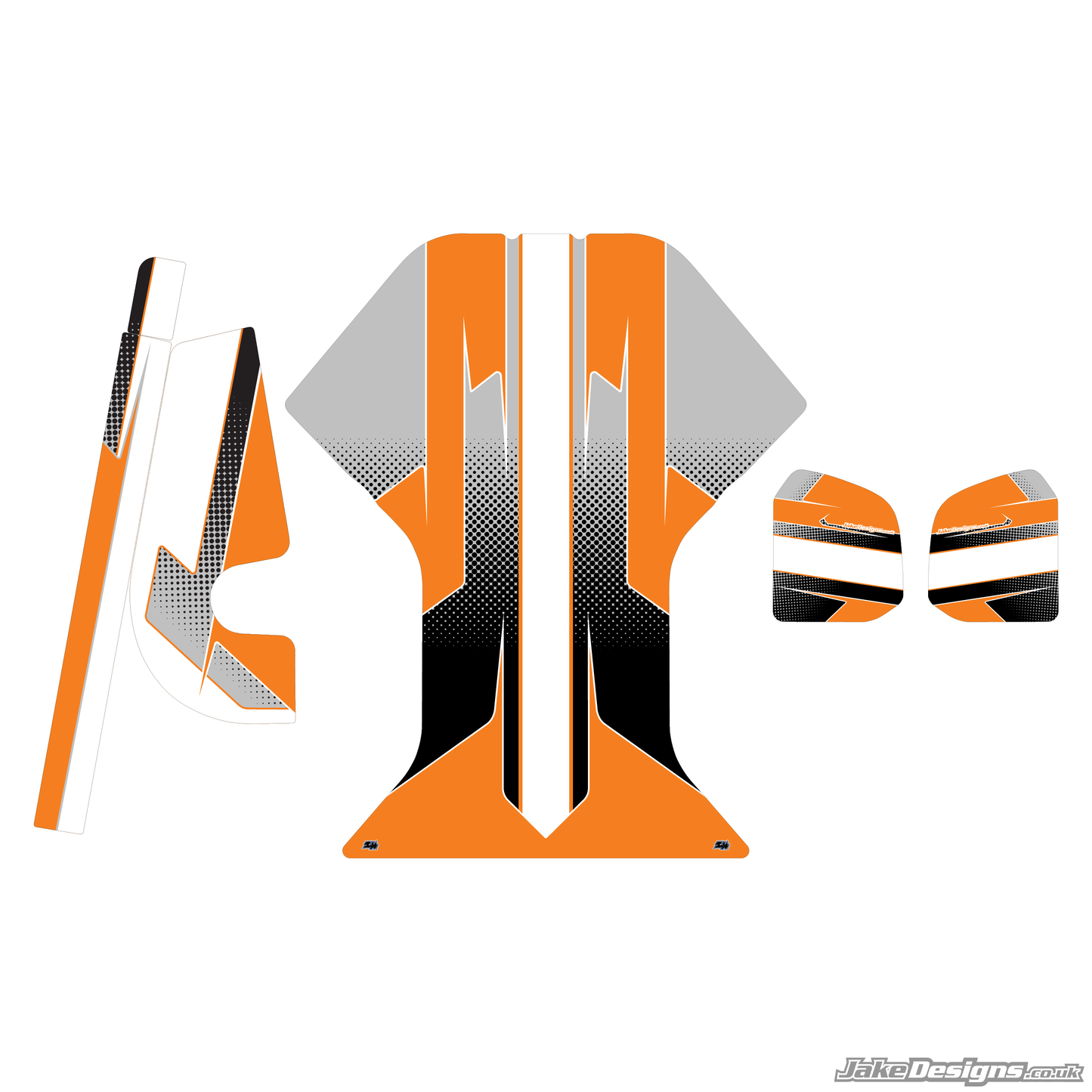 Halftone Style Custom Bundle Sticker Kit