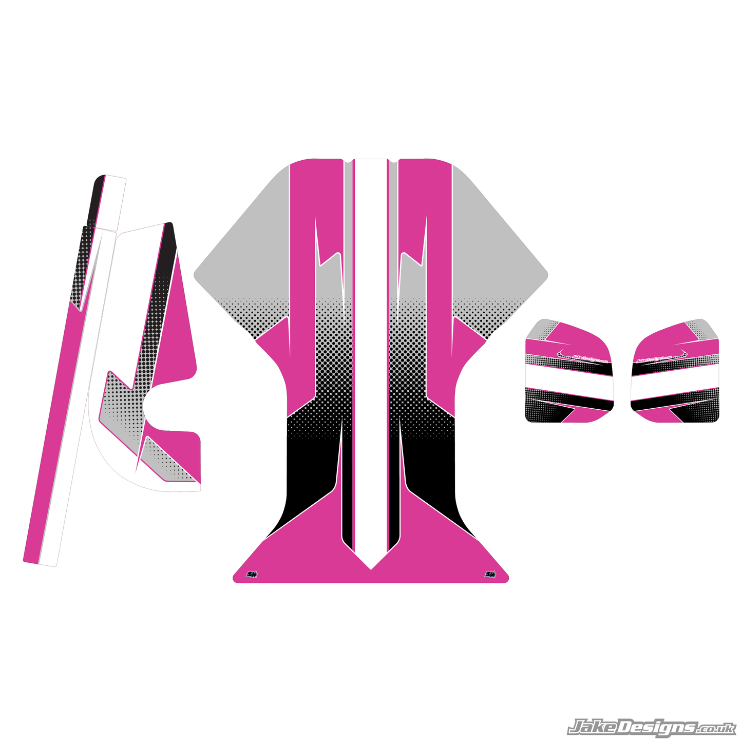 Halftone Style Custom Bundle Sticker Kit