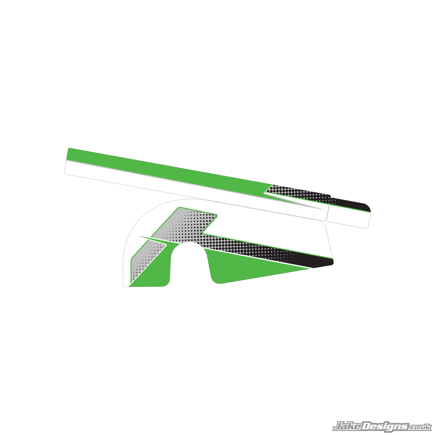 Halftone Style Custom Chain Guard Sticker Kit