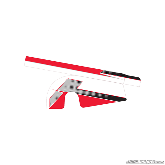 Halftone Style Custom Chain Guard Sticker Kit