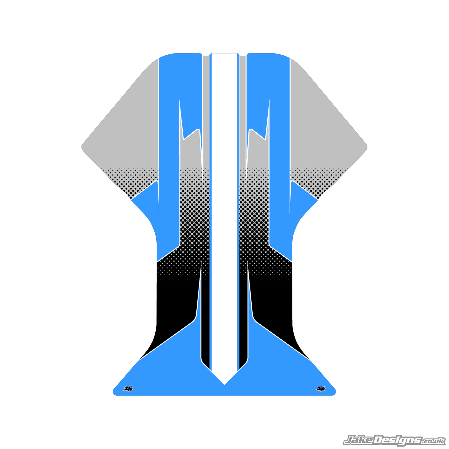 Halftone Style Custom Floor Tray Sticker Kit