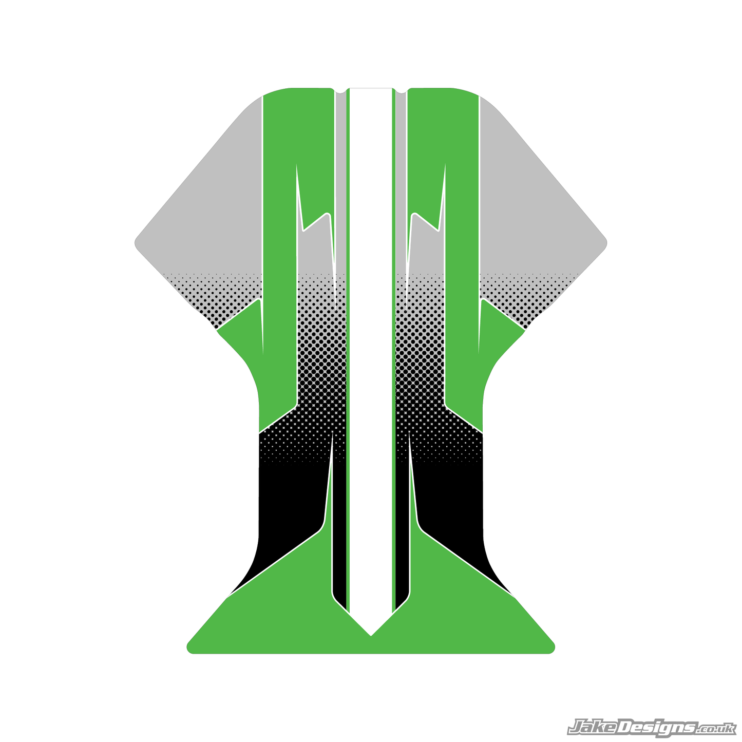 Halftone Style Custom Floor Tray Sticker Kit