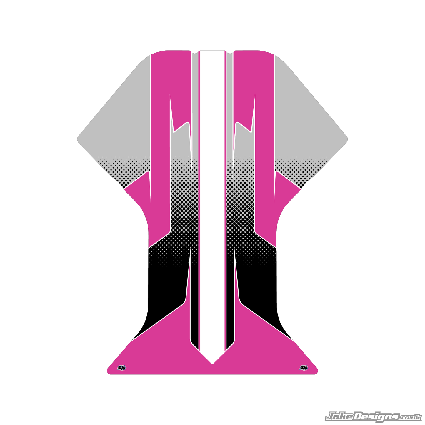 Halftone Style Custom Floor Tray Sticker Kit