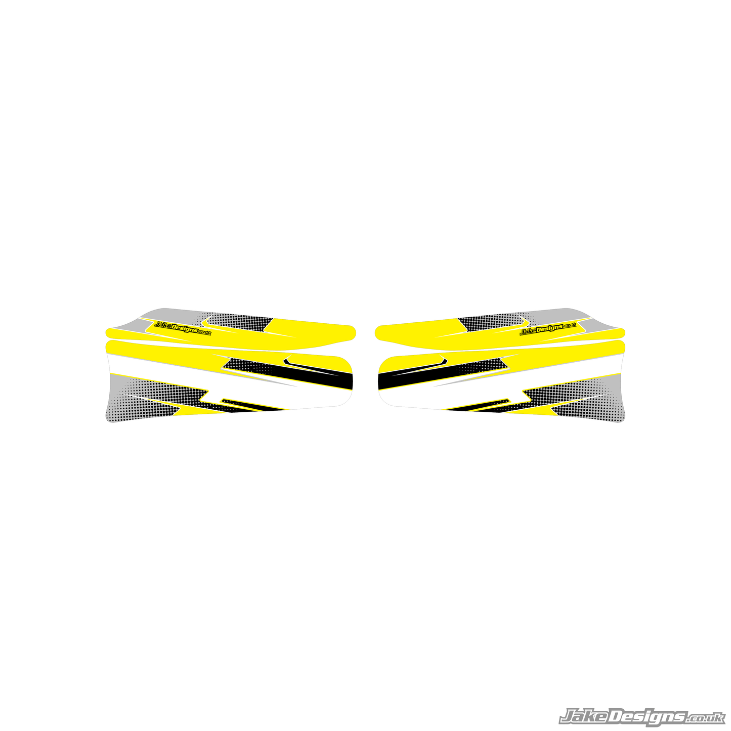 Halftone Style Custom Set Of Sidepods Sticker