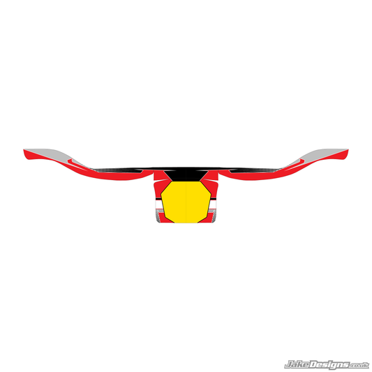 Halftone Style Custom Rear Bumper Sticker Kit