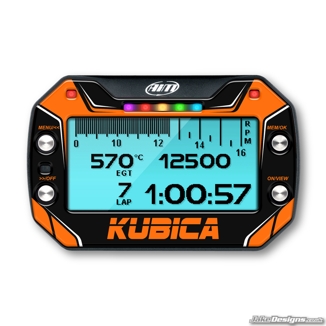 KUBICA Kart Style Mychron 5 Gel Sticker – JakeDesigns Graphics