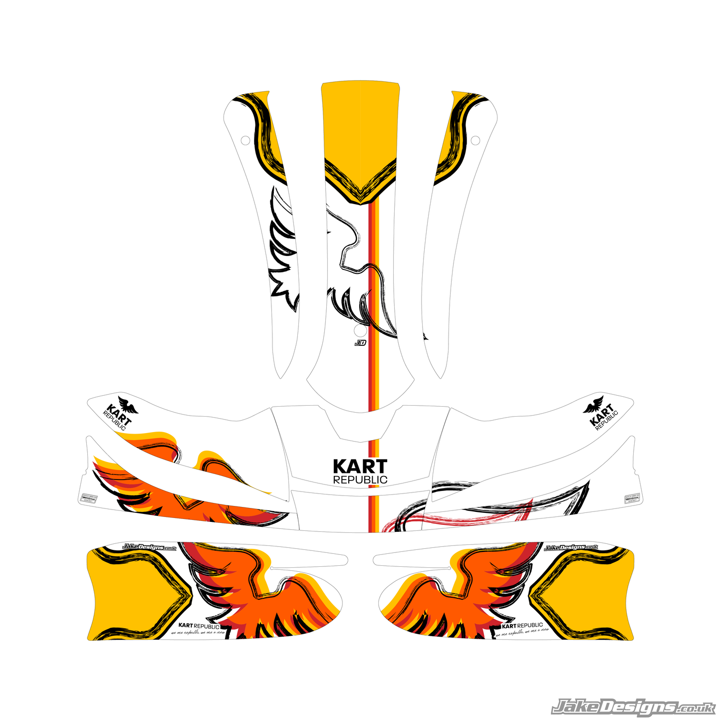 (KR) Kart Republic Replica Sticker Kit