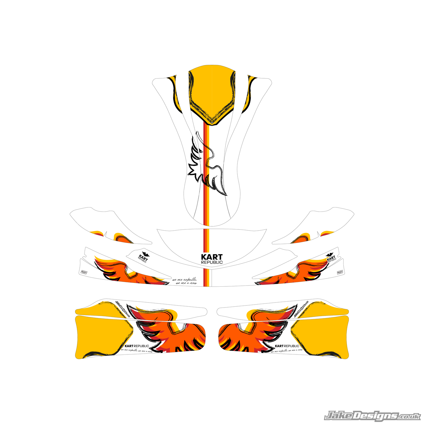 (KR) Kart Republic Replica Sticker Kit