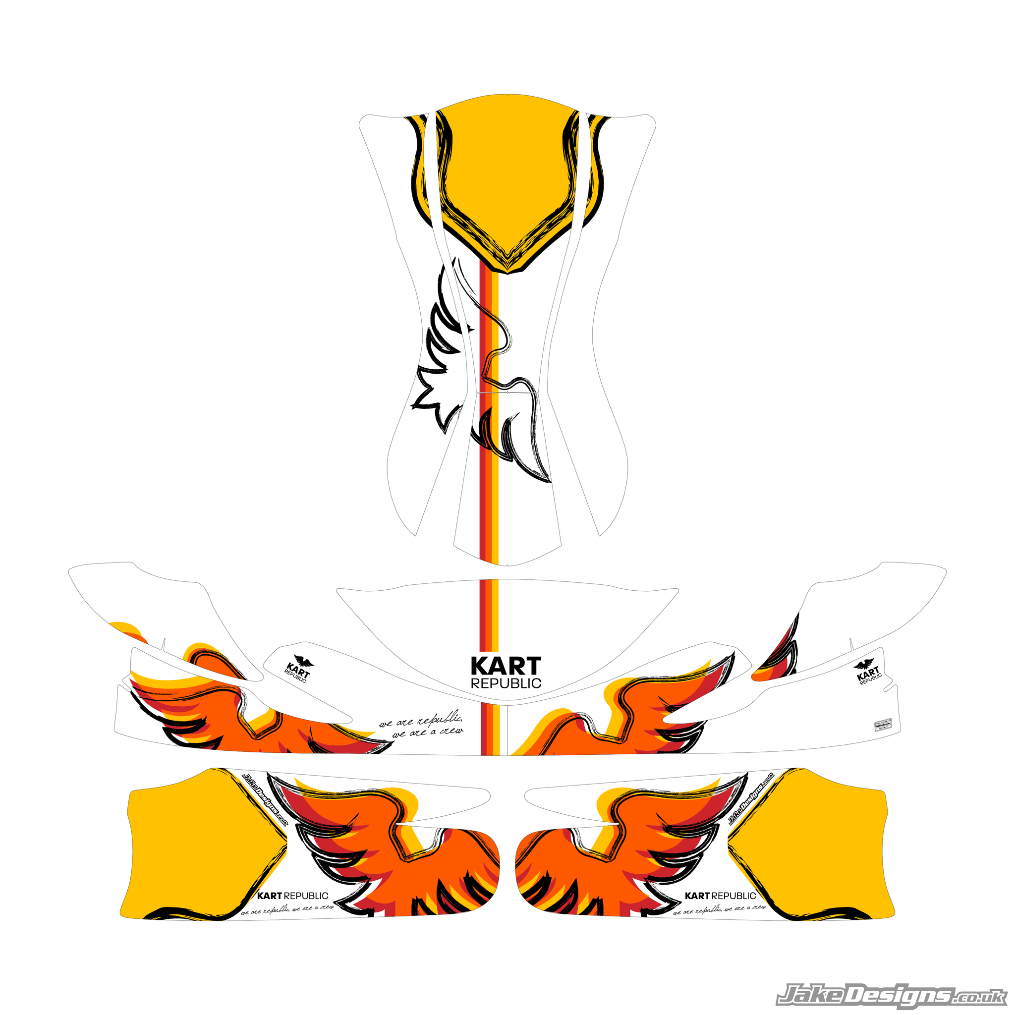 Kr Sticker (KR) Kart Republic Replica Sticker Kit – JakeDesigns Graphics
