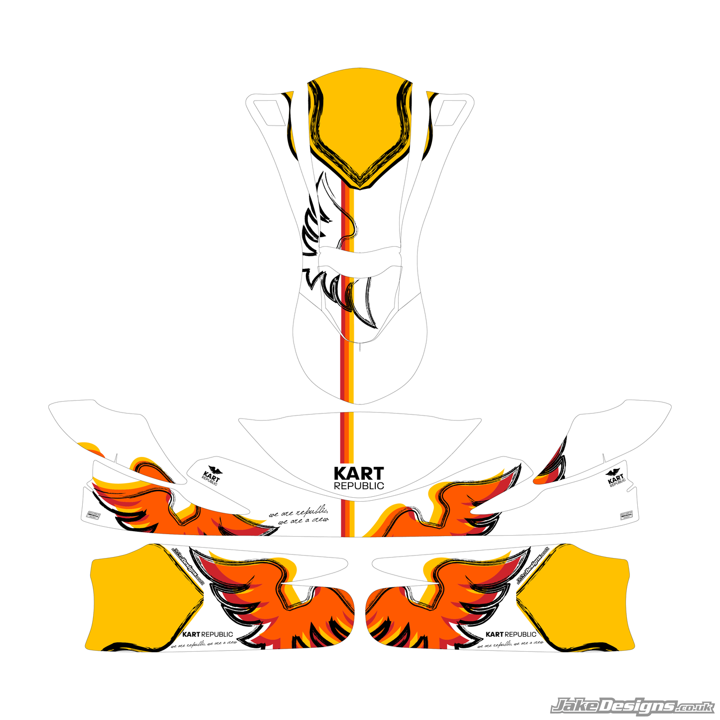 (KR) Kart Republic Replica Sticker Kit