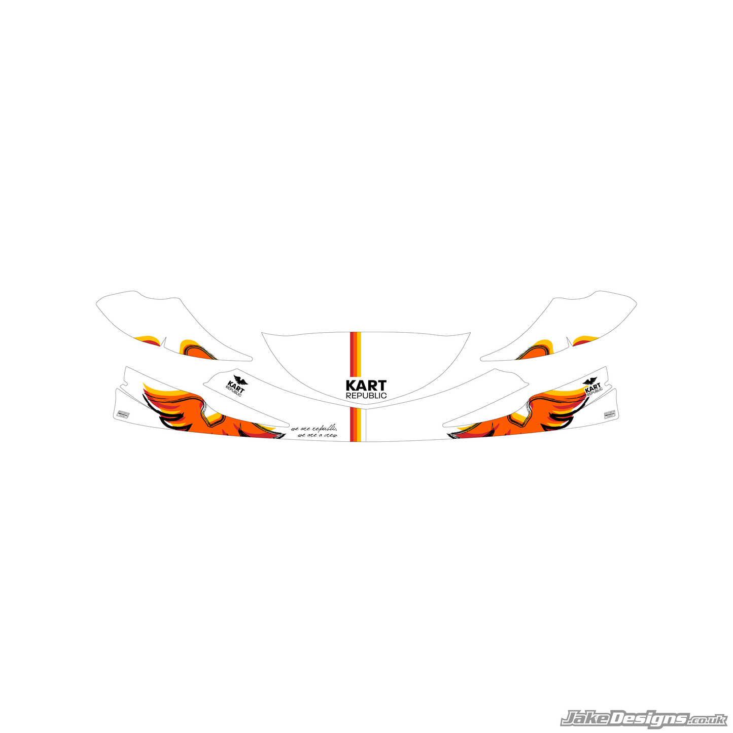 (KR) Kart Republic Replica Nosecone Sticker