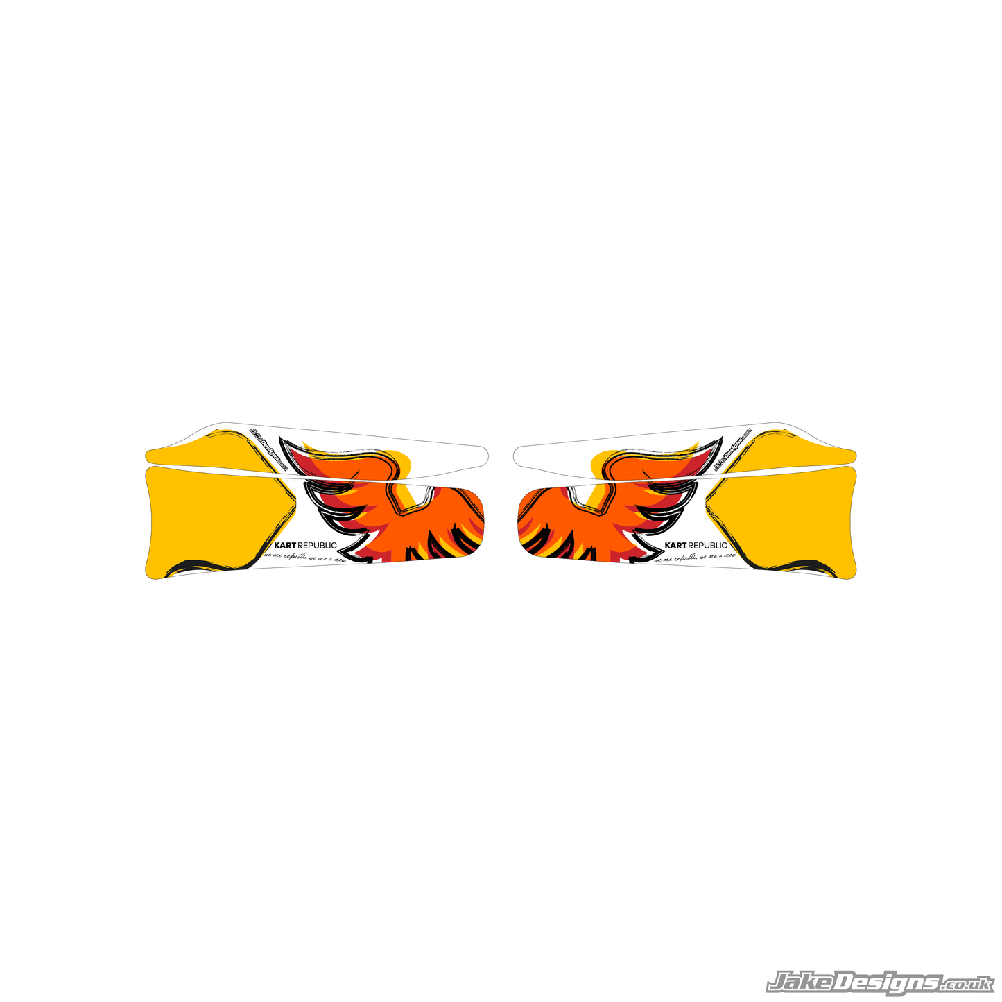 (KR) Kart Republic Replica Set Of Sidepods Sticker