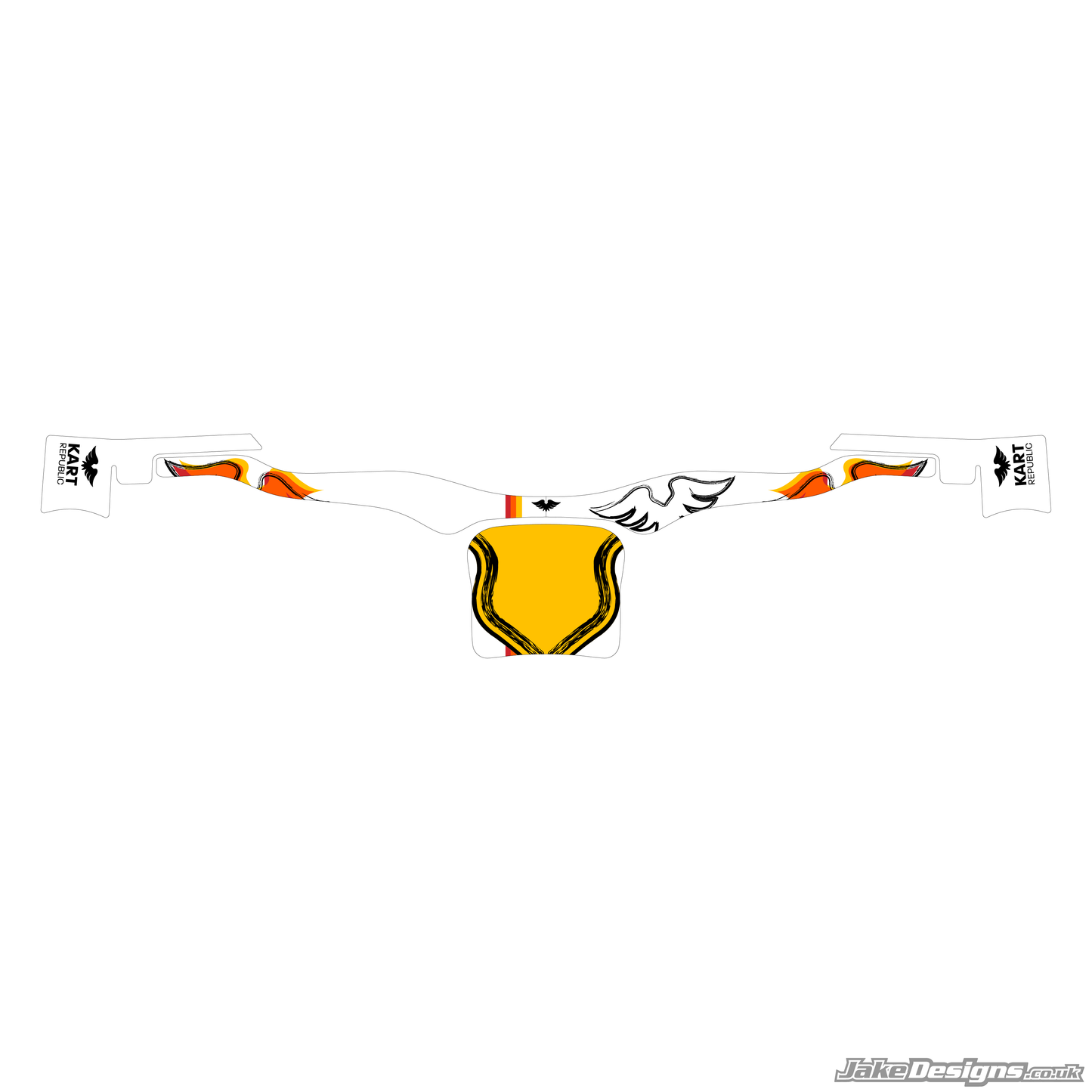 (KR) Kart Republic Replica Rear Bumper Sticker Kit