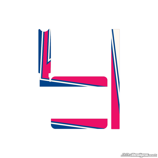 Kosmic Mercury IAME X30 Radiator Stickers (2019)