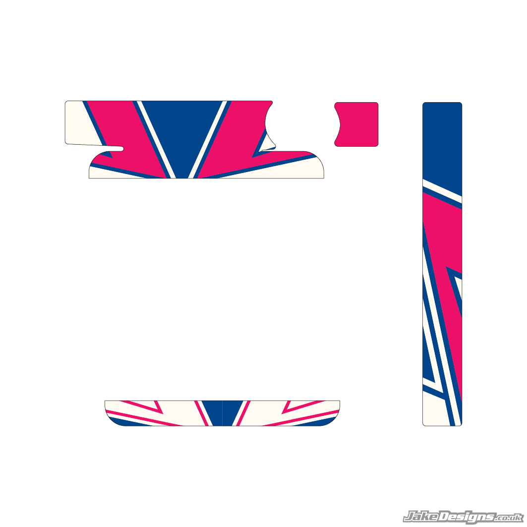 Kosmic Mercury Replica IAME Big / X30 Radiator Sticker Kit (2019)