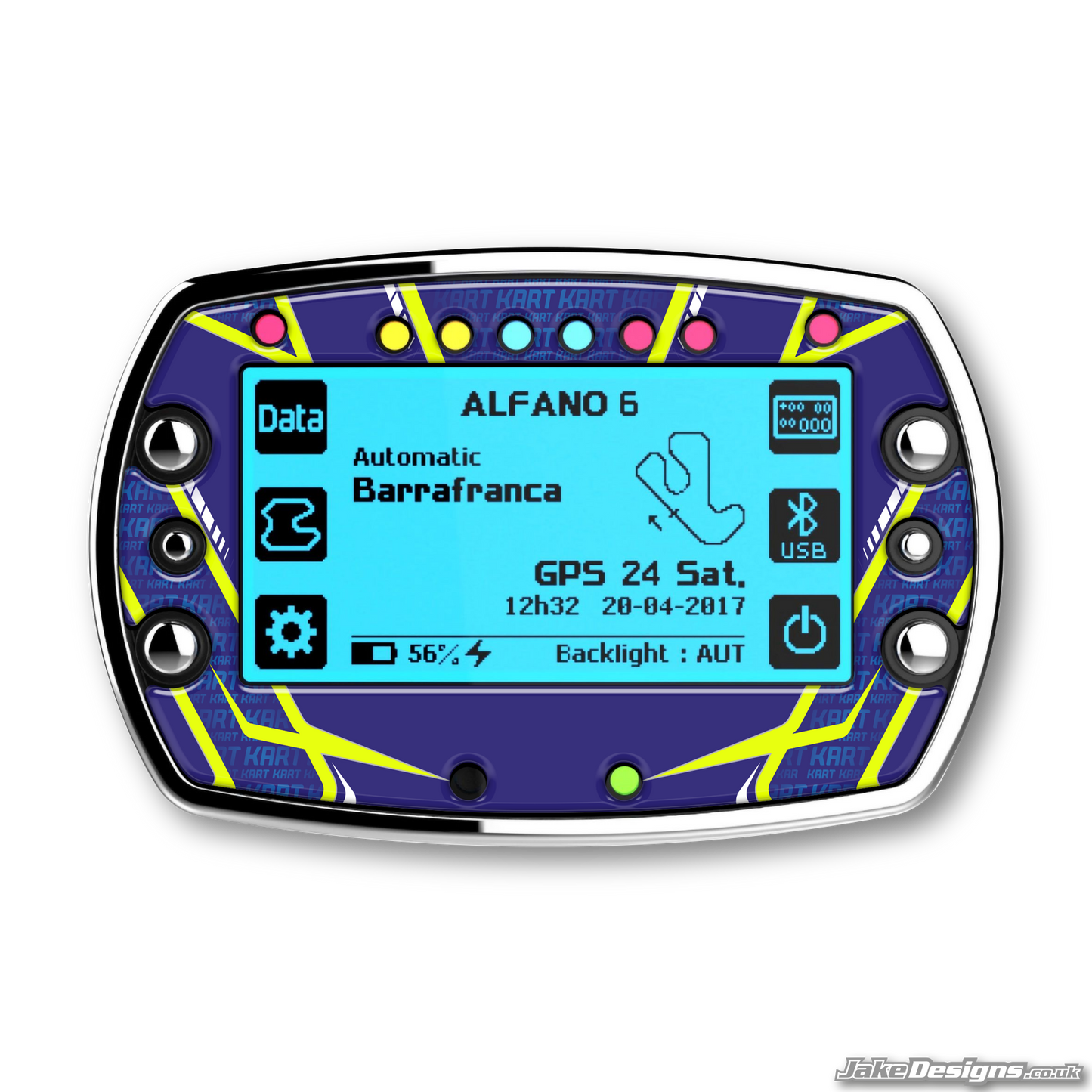 2022 LN Kart Style Alfano 6 Gel Stickers