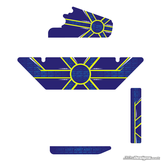 2022 LN Lando Norris Rotax Max DD2 Radiator Stickers