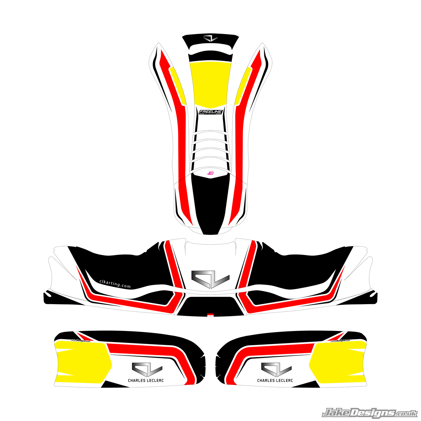 Leclerc Kart Replica Sticker Kit (2026)