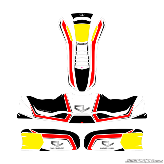 Leclerc Kart Replica Sticker Kit (2026)