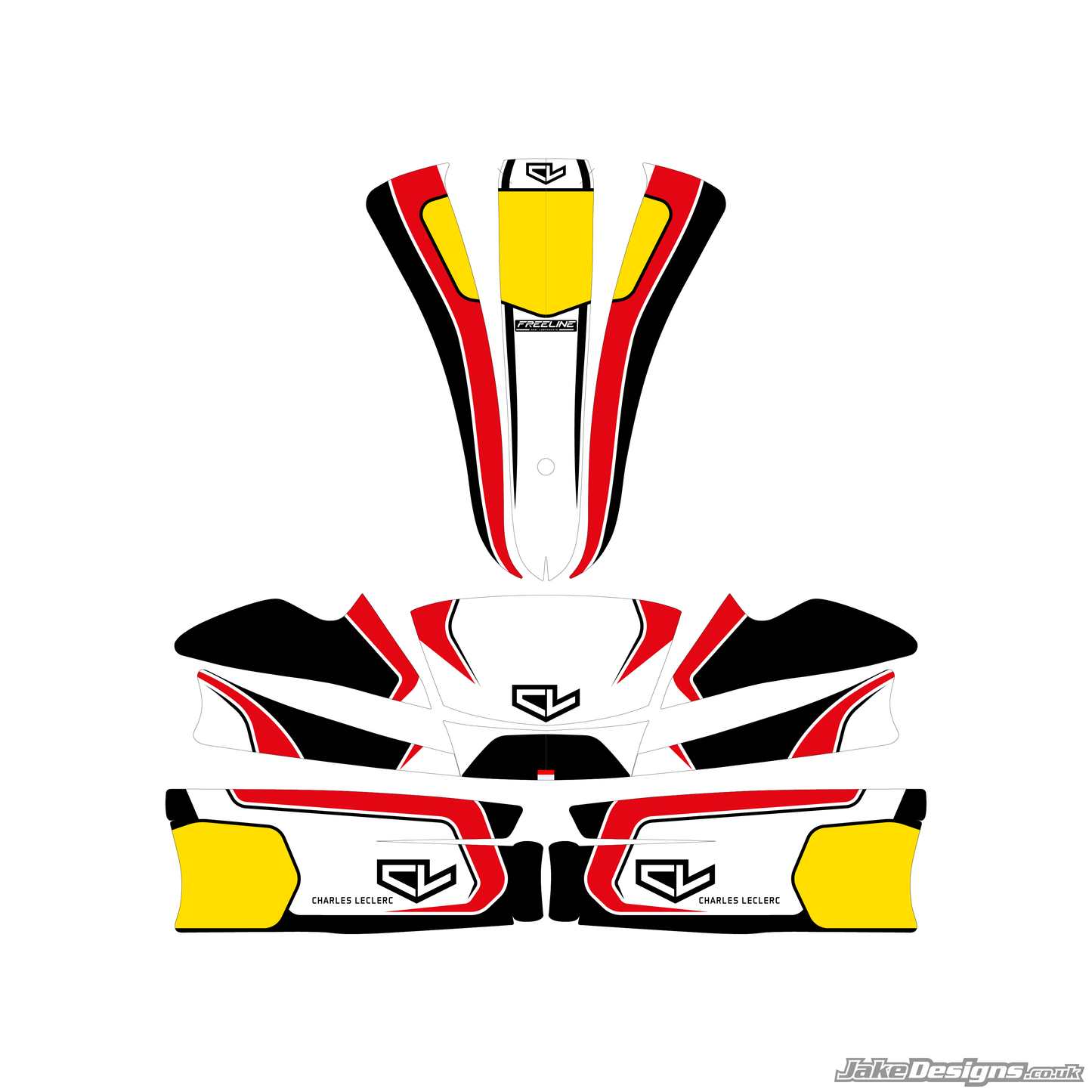 Leclerc Kart Replica Sticker Kit