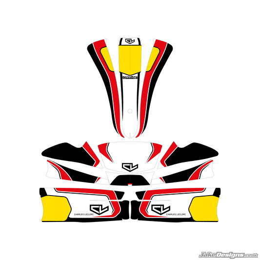 Leclerc Kart Replica Sticker Kit