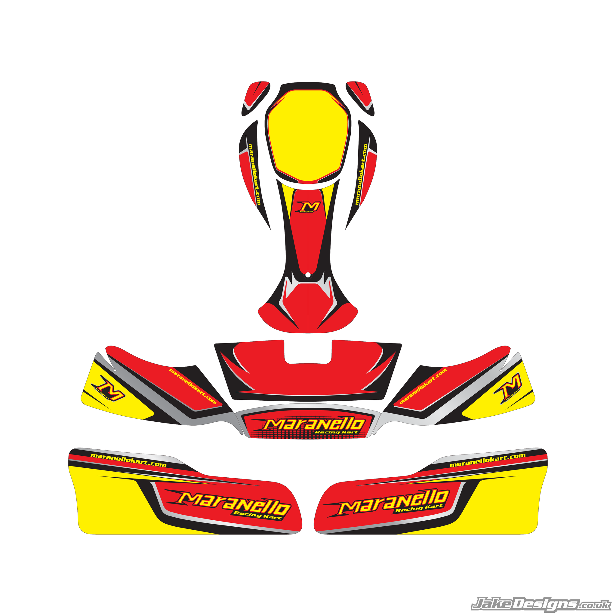 2015 MARANELLO STIL GEL AUFKLEBER FÜR MYCHRON 5 - KARTING