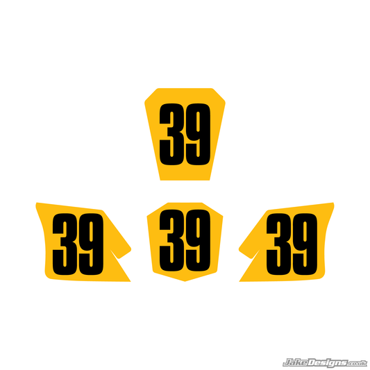 Full Set Of Number Overlays (Front / Rear / Sidepods)