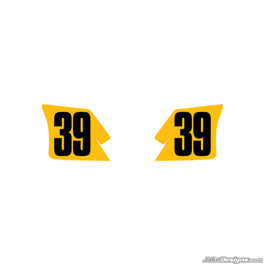 Set Of Sidepod Number Overlays