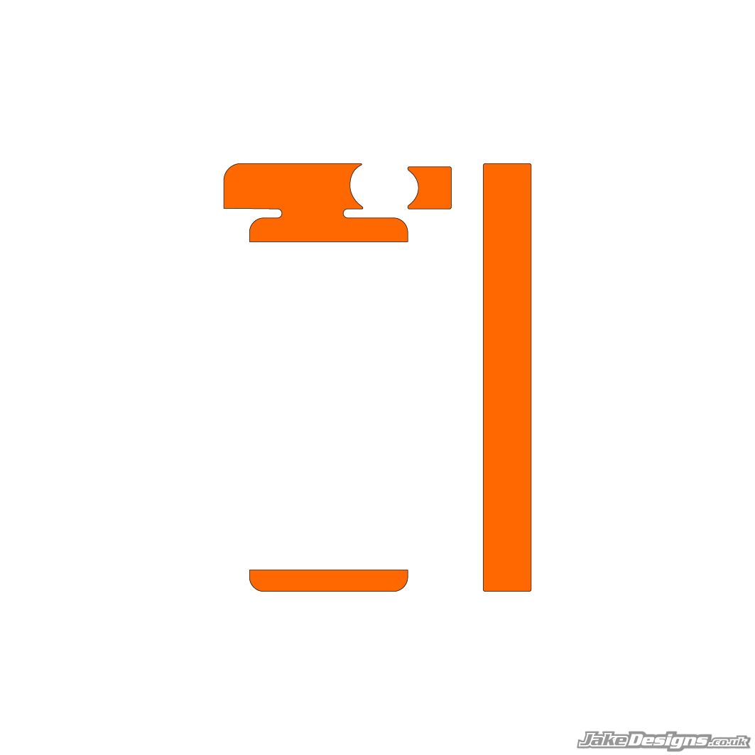 Fluorescent Style IAME Mini / Waterswift Radiator Sticker Kit