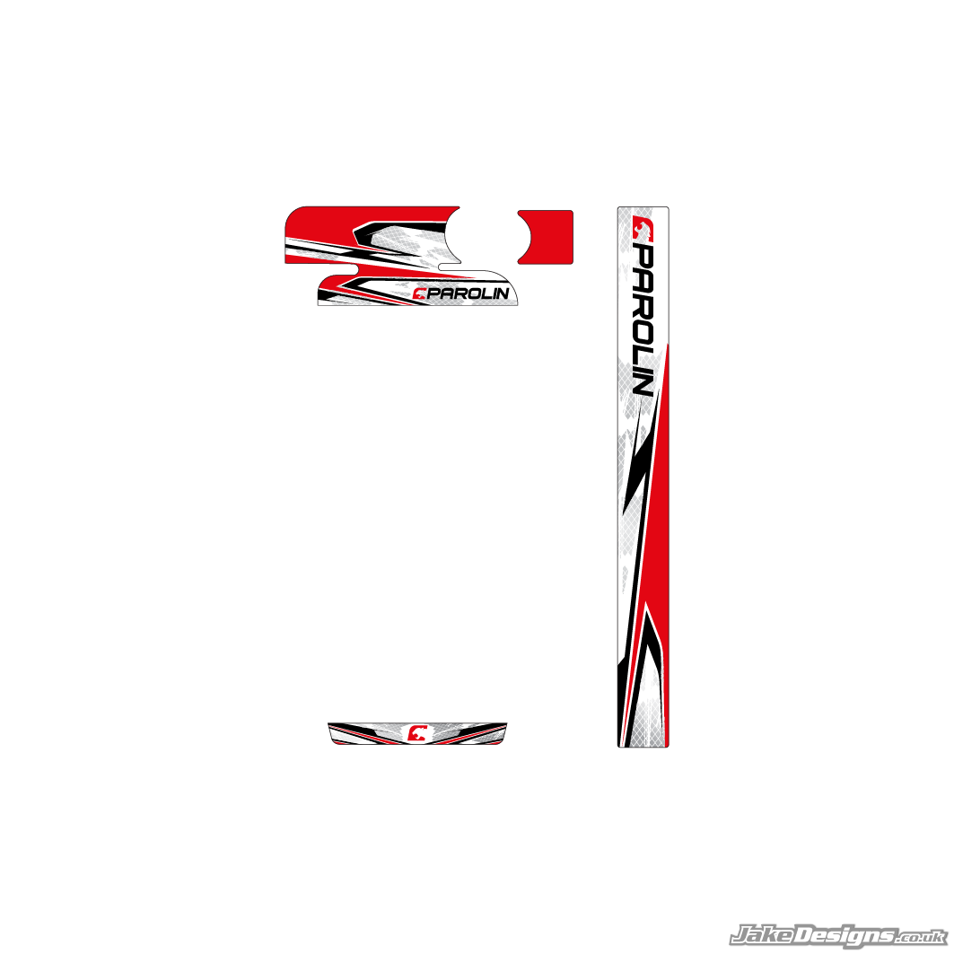 Parolin Replica IAME Mini / Waterswift Radiator Sticker Kit ...