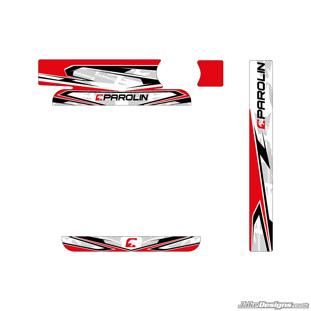 Parolin Replica IAME Big / X30 Radiator Sticker Kit – JakeDesigns Graphics