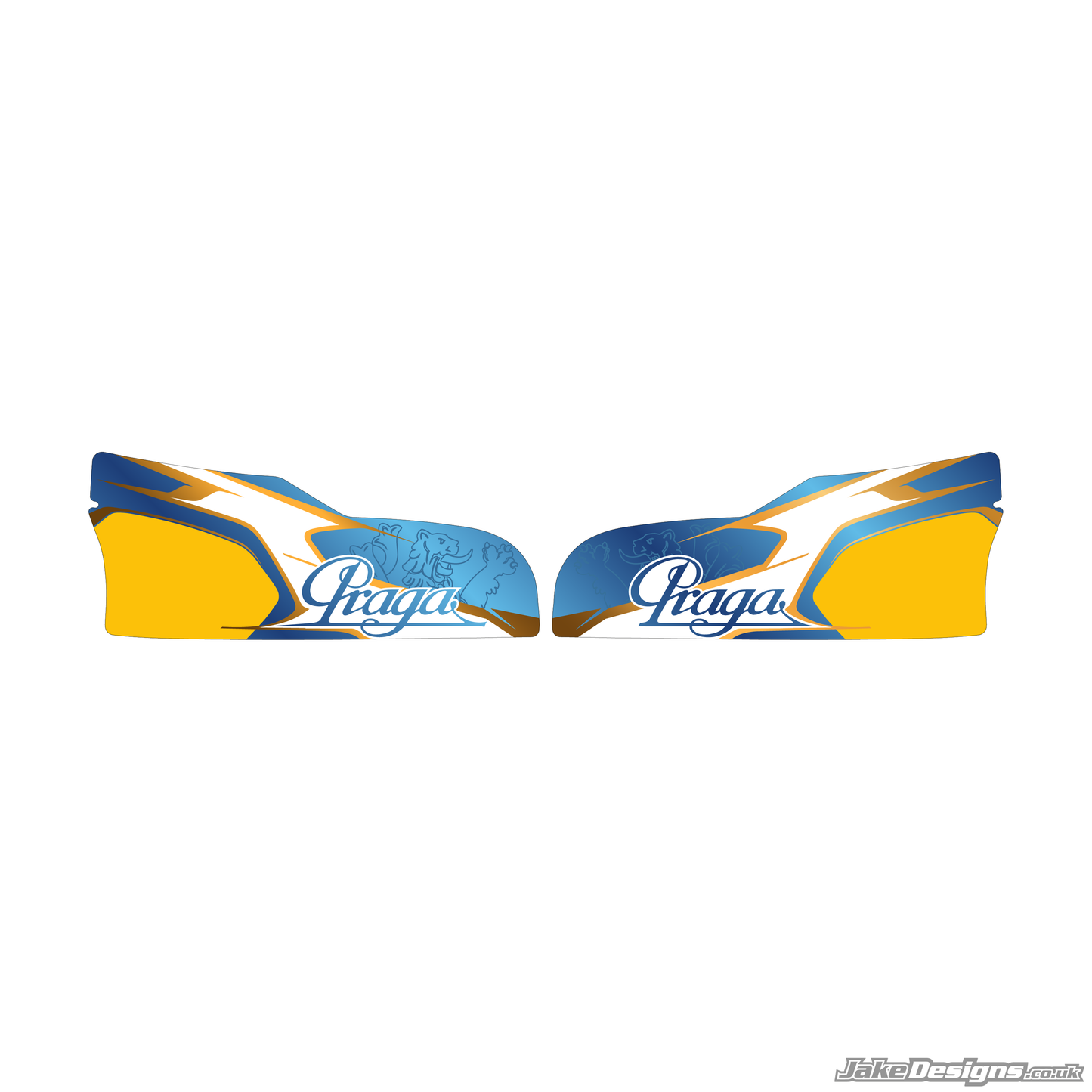 Praga Replica Set Of Sidepods Sticker (2015)