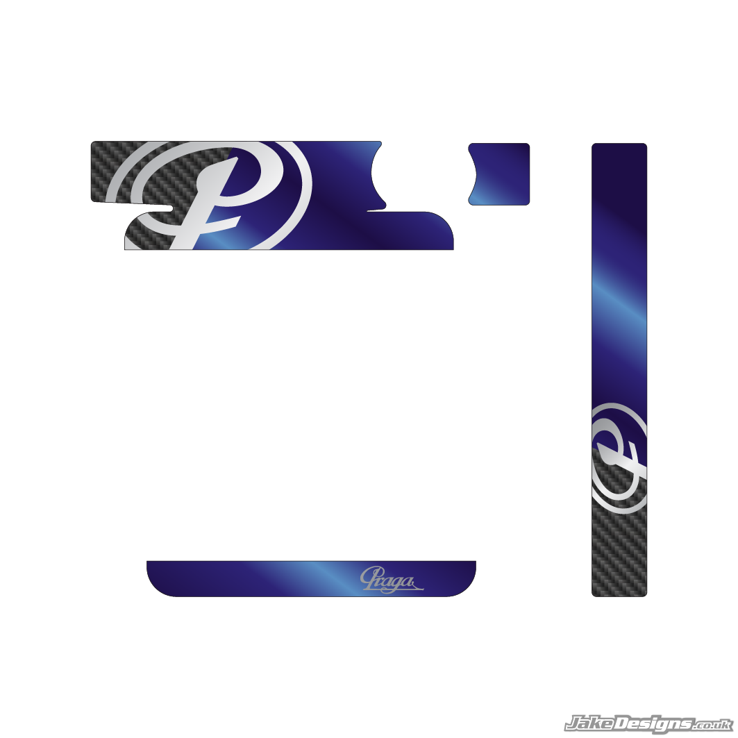 Praga Replica IAME Big / X30 Radiator Sticker Kit (2020)